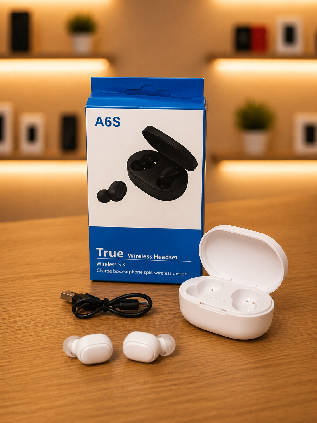 Audífonos A6S Bluetooth inalámbricos  4