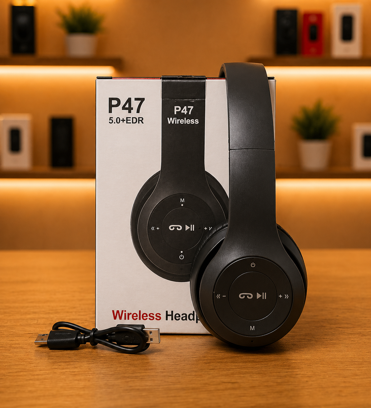 Audífonos P47 Bluetooth inalámbricos  4